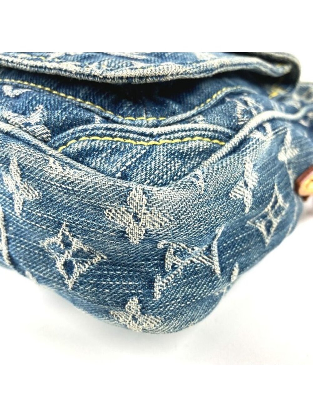 Louis Vuitton Shoulder Bag Monogram Denim Canvas Blue - Picture 6 of 9